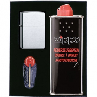 Zippo voordeelpakket Chroom brush finish